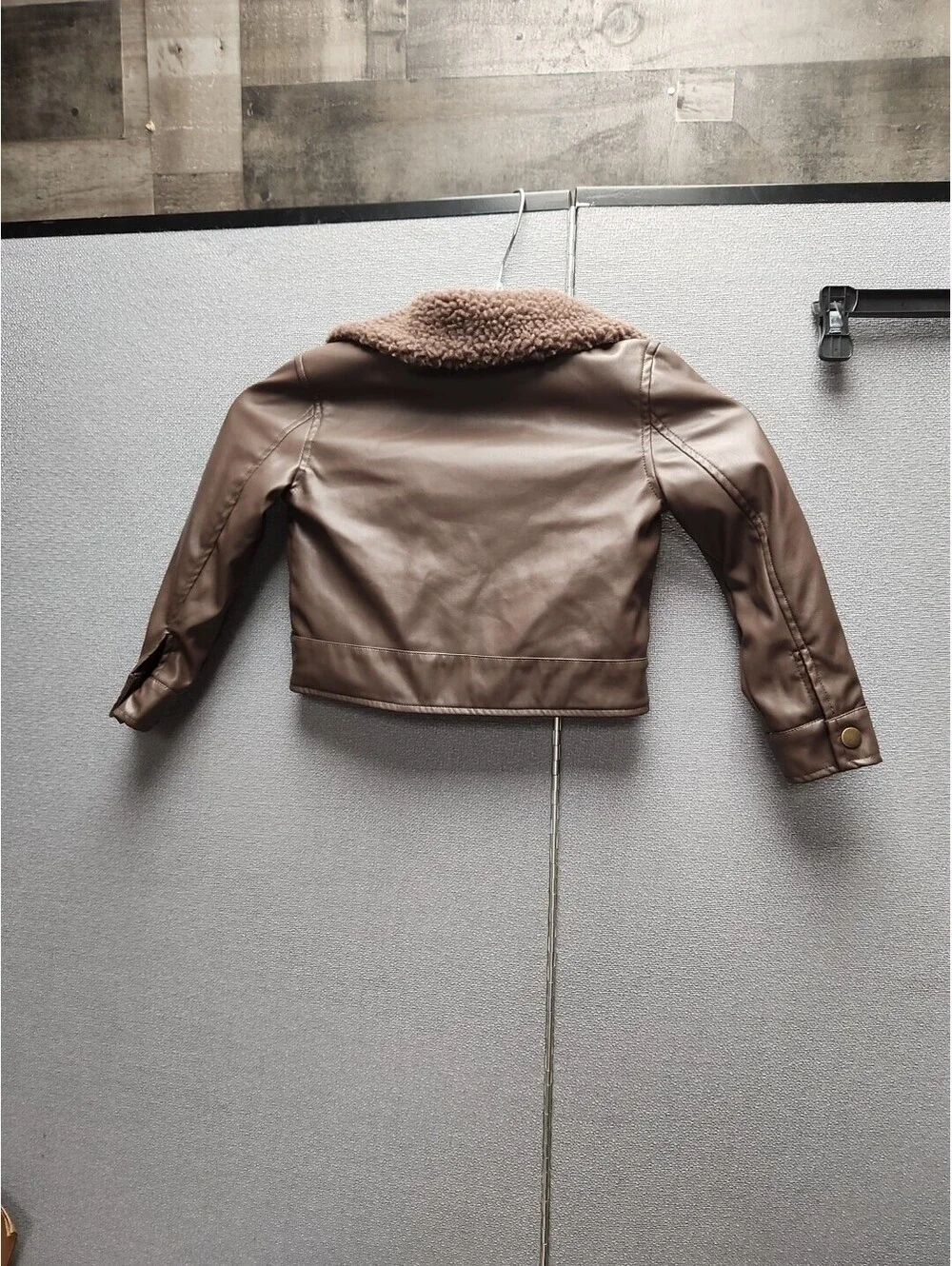 Faux Leather Sherpa Coats Motorcycle jacket Baby Or Doll